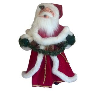 AnnaLee 22Inch Caroling Father Time Santa Claus Christmas Doll Plush Decoration‎